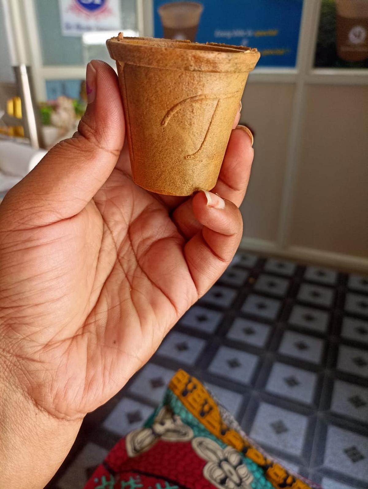 Sip your tea, have the edible cup too The Hindu